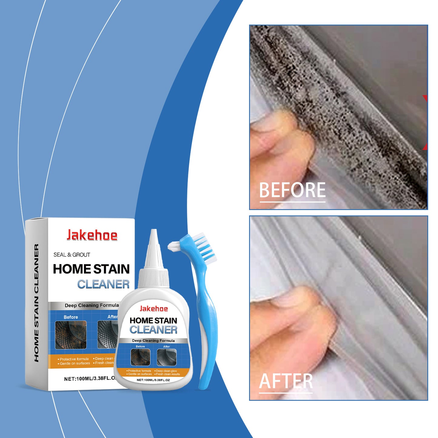 JAKEHOE Household Stain Cleaning Gel - Home and Kitchen Metal Stain Surface Cleaning Gel